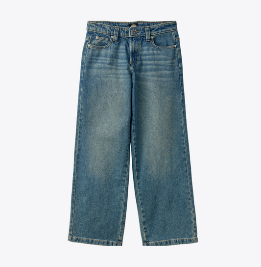 Dickies Women's Mechanic Denim Loose Fit Jean - Khaki Tinted Blue