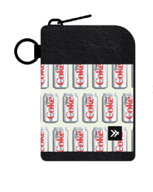 Diet Coke Cans - Leather Zip  Wallet