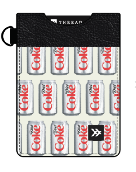 Diet Coke Cans- Vertical Leather Wallet