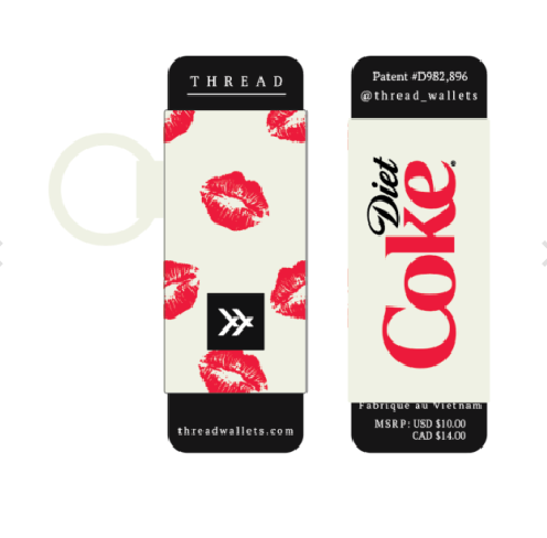 Thread Lip Balm Holder - Diet Coke Kiss