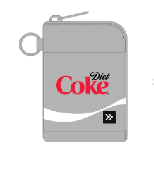 Diet Coke Logo - Leather Zip  Wallet