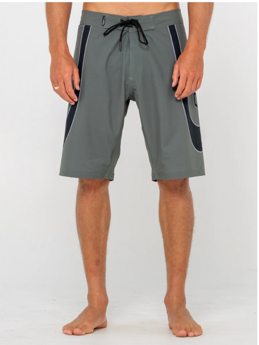 Charger Fixed Waist Boardshort - Army Green