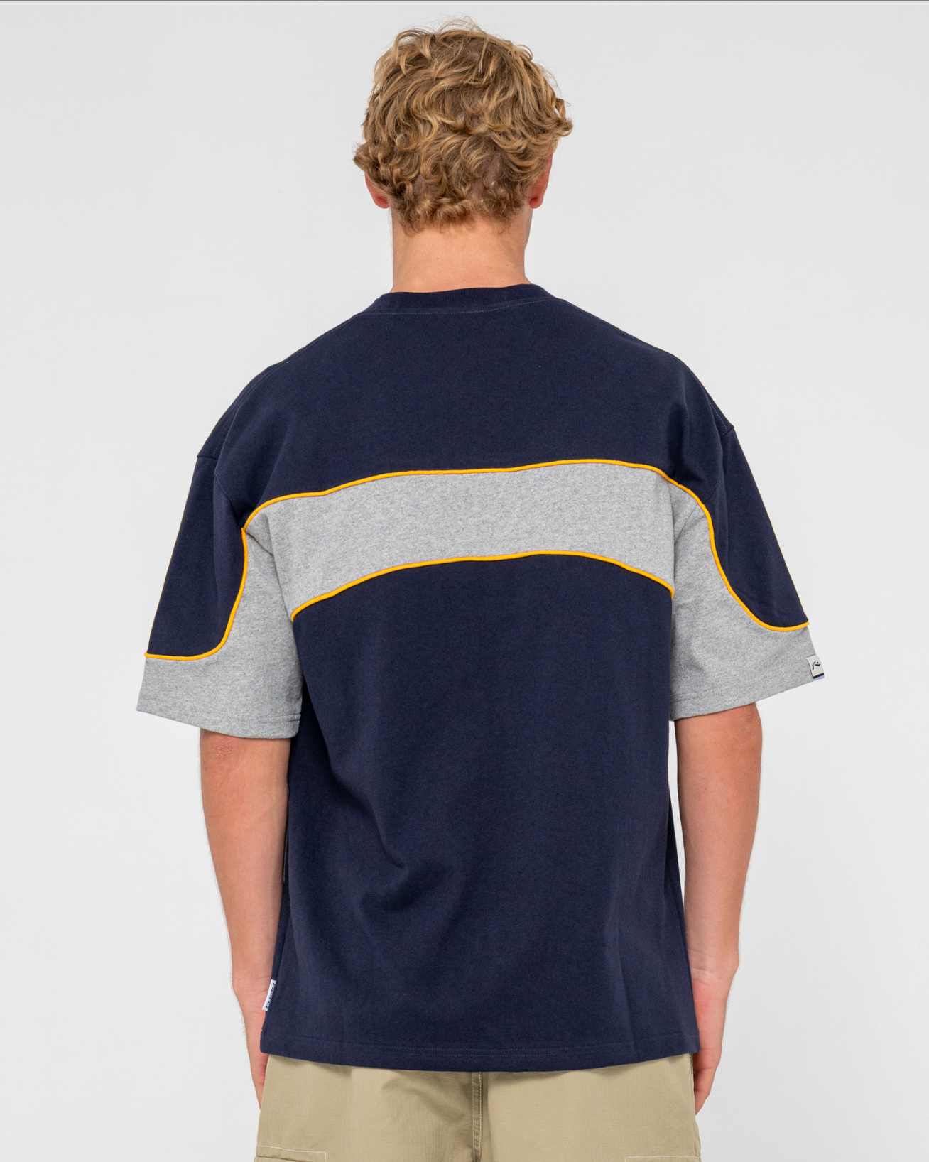 Kinetic Short Sleeve Heavy Tee - Navy Blue