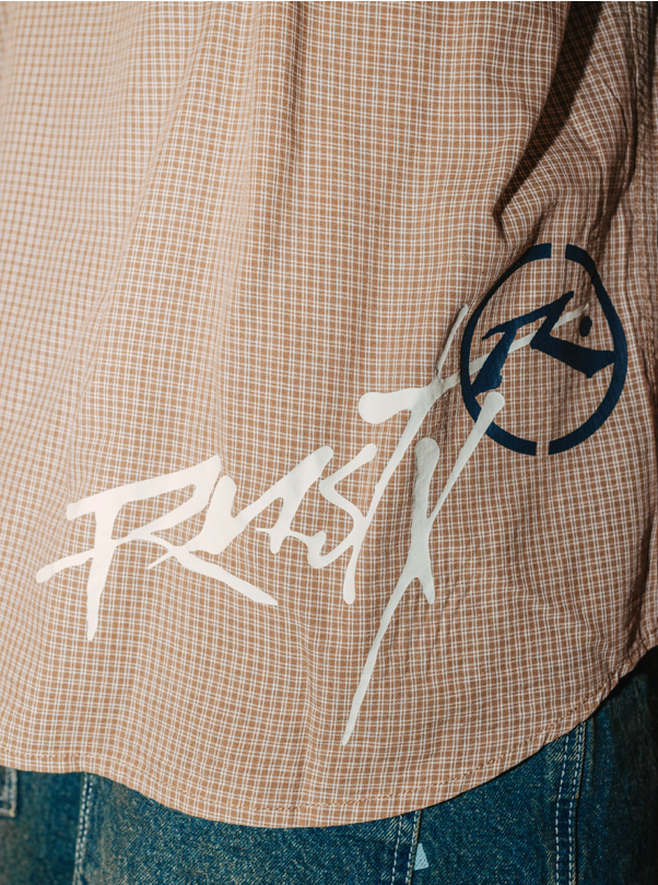 Hoodus Check Short Sleeve Shirt - Tobacco