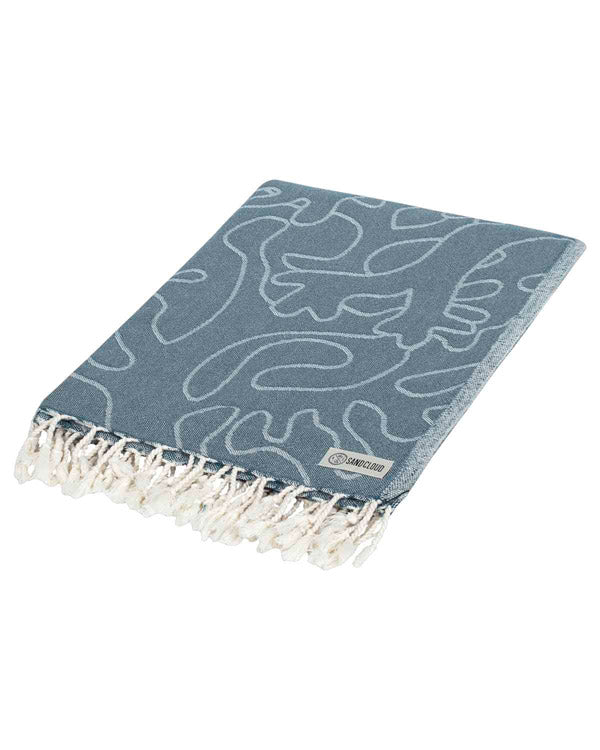 Sand Cloud Sea Turtle Reef Deep Ocean Towel - Large