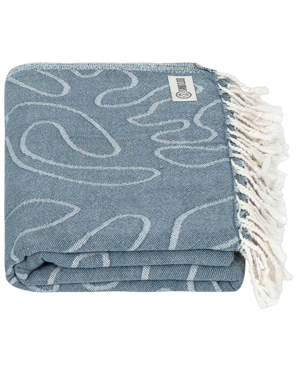 Sand Cloud Sea Turtle Reef Deep Ocean Towel - Large