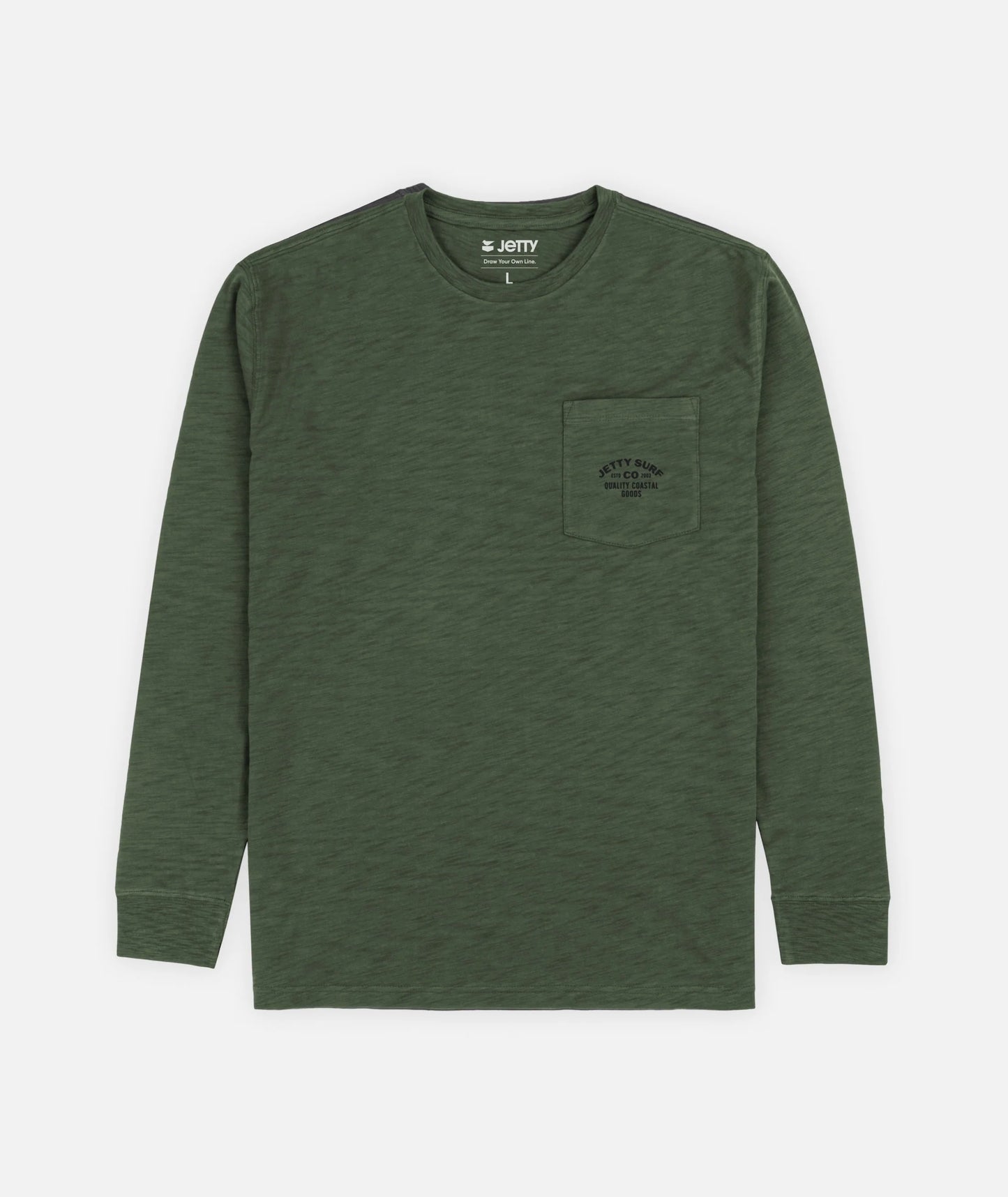 Sedge Slub Long Sleeve - Olive