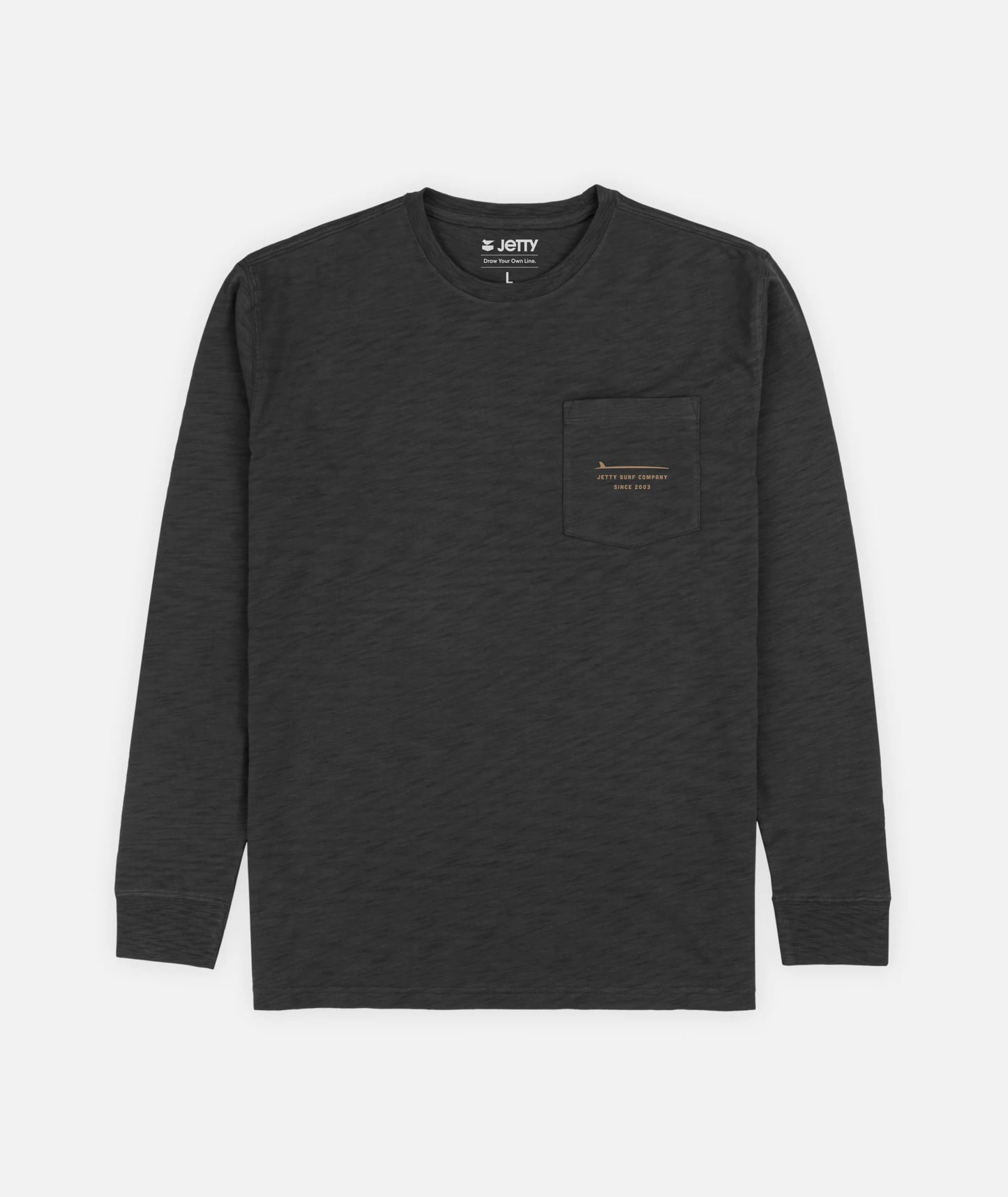 Sedge Slub Long Sleeve - Black
