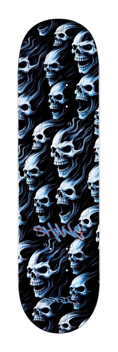 April Skateboards Shane O'Neill Full Dead Black Dip Dye Deck 8.25