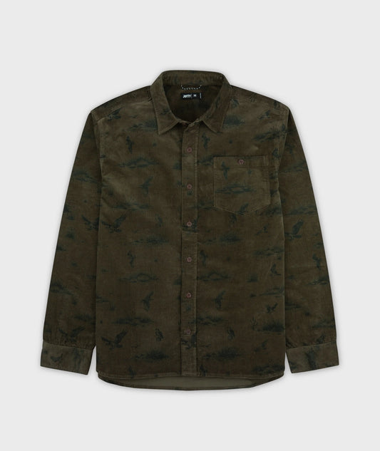 Shoals Corduroy Shirt - Olive