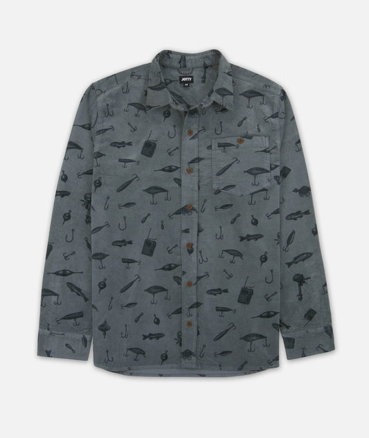 Shoals Corduroy Shirt - Navy Blue