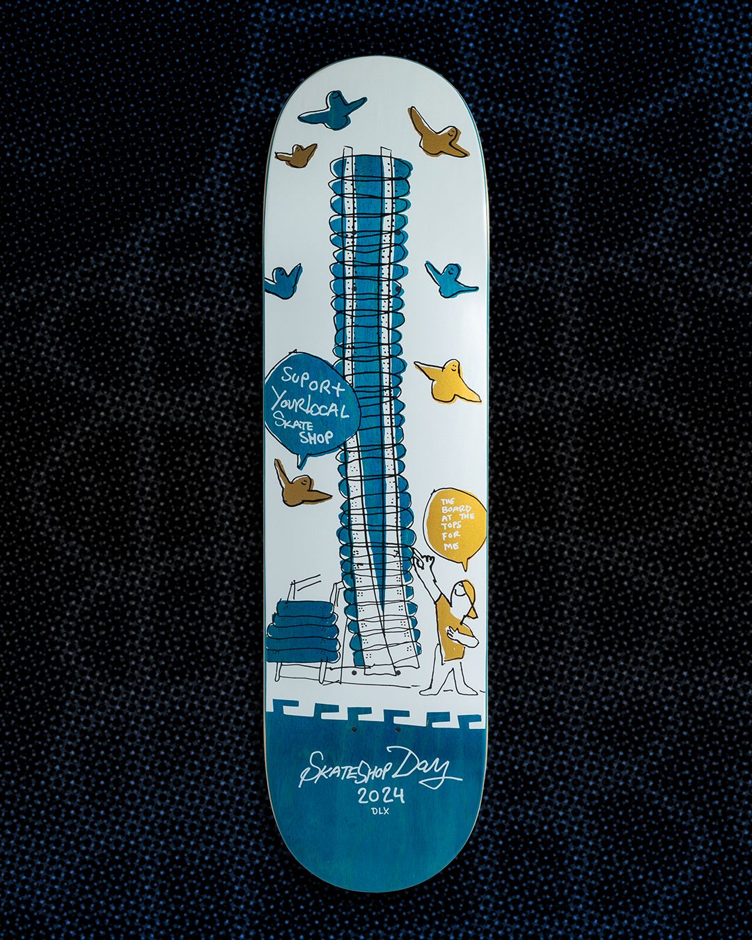 Deluxe Shop Keepers Stacked Deck Wall Skate Shop Day 2024 Deck 8.25