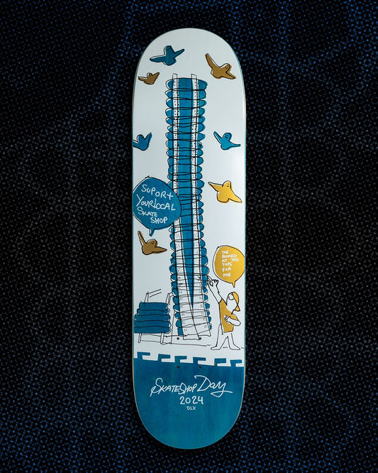 Deluxe Shop Keepers Stacked Deck Wall Skate Shop Day 2024 Deck 8.5