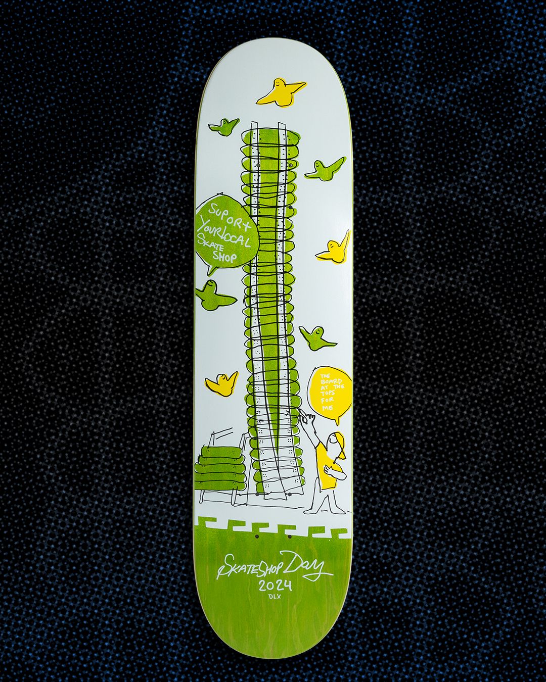 Deluxe Shop Keepers Stacked Deck Wall Skate Shop Day 2024 Deck 8.25