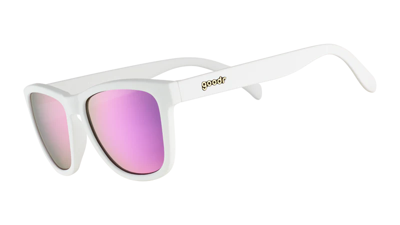 goodr OG Side Scroll Eye Roll Sunglasses - White