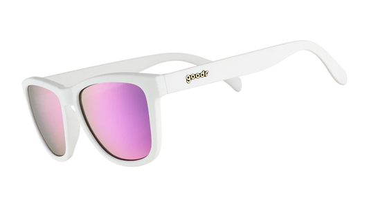 goodr OG Side Scroll Eye Roll Sunglasses - White