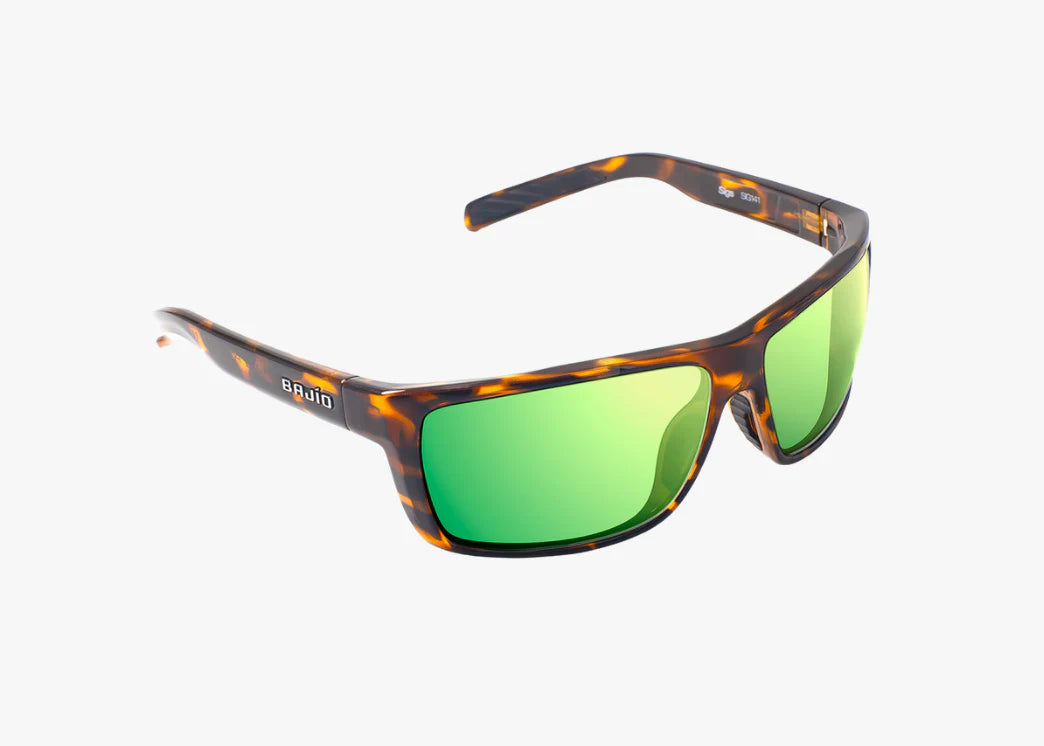 Sigs Brown Tortoise Gloss / Green Mirror Glass