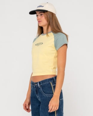 Royal Raglan Short Sleeve Skimmer Tee - Pale Banana