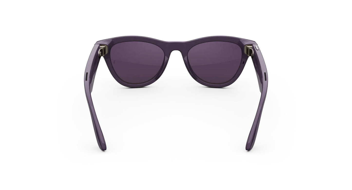 Ray Ban x Meta Gen 2 Skyler Shiny Mystic Violet w/ Clear to Amethyst Transitions Transitions Lens Smart Glasses