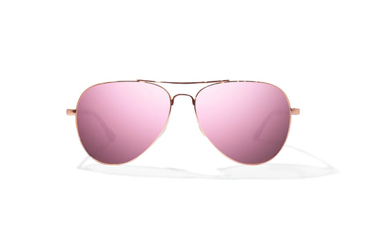 Soldado Rose Gold Satin w/ Rose Mirror Glass Lens