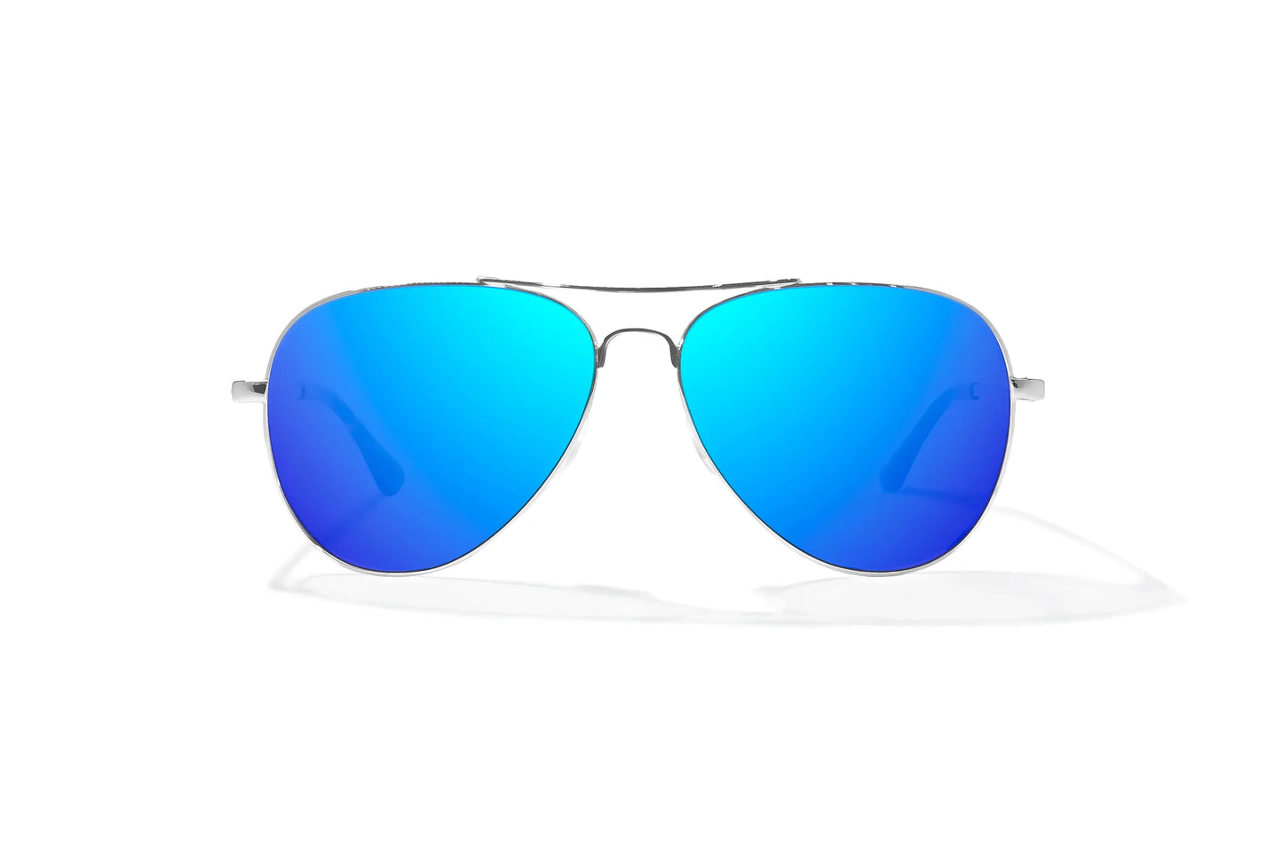 Soldado Silver Gloss w/ Blue Mirror Glass Lens