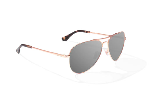 Soldado Rose Gold Satin w/ Gray Grey Glass Lens