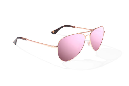 Soldado Rose Gold Satin w/ Rose Mirror Glass Lens