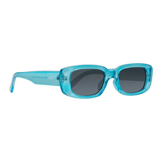 Cassette Optics Soundtrack Sunglasses - Bali Blue / Smoke Lens