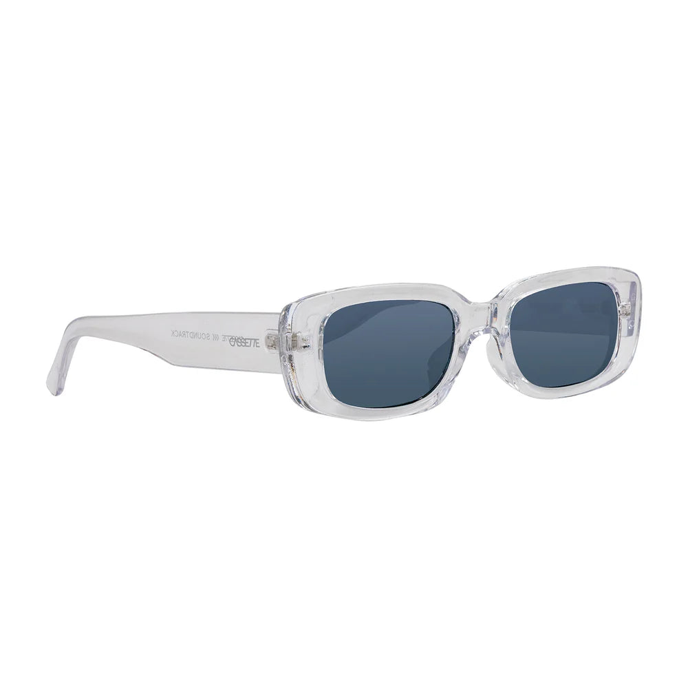 Cassette Optics Soundtrack Sunglasses - Crystal / Smoke Lens