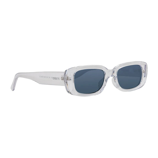 Cassette Optics Soundtrack Sunglasses - Crystal / Smoke Lens