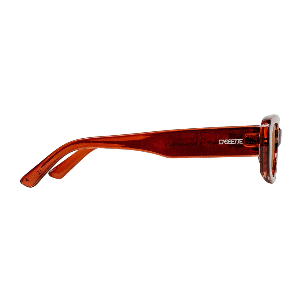 Cassette Optics Soundtrack Sunglasses - Brandy Brown / Brown Lens