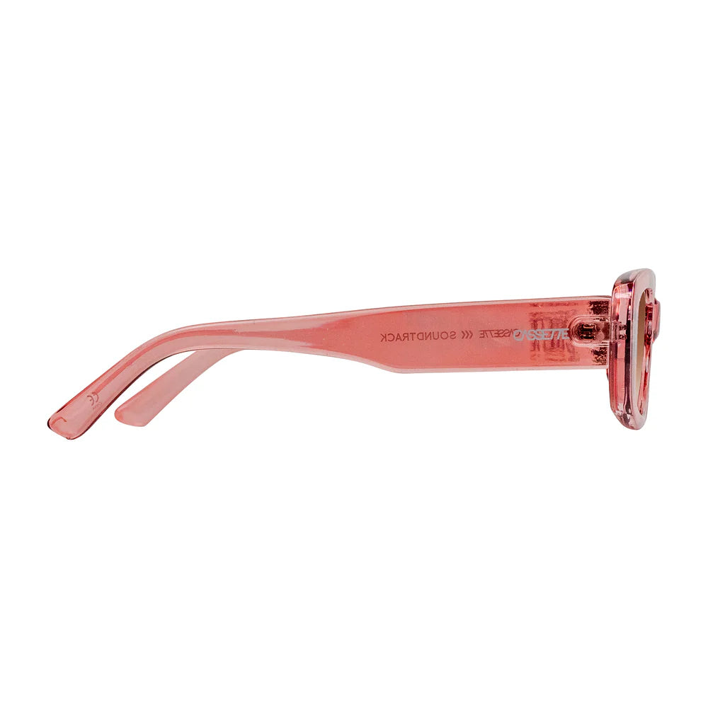 Cassette Optics Soundtrack Sunglasses - Dusty Rose / Gradient Brown Lens