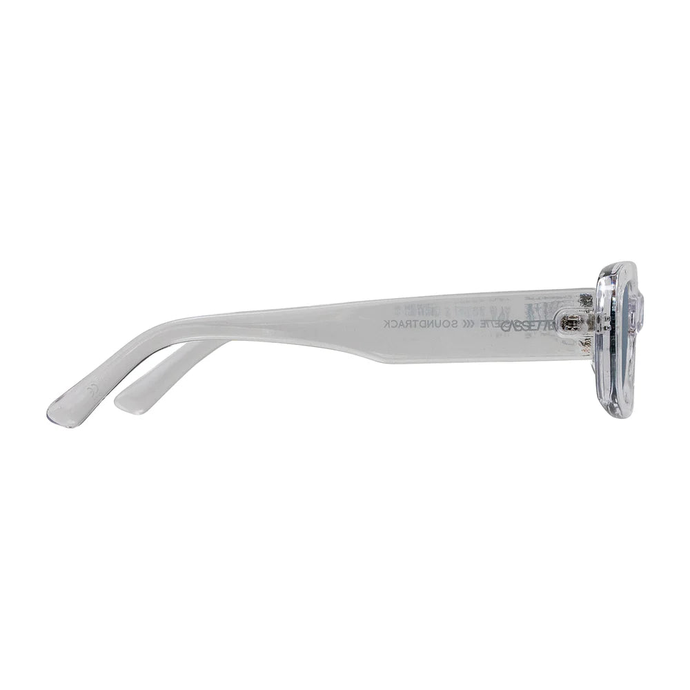 Cassette Optics Soundtrack Sunglasses - Crystal / Smoke Lens