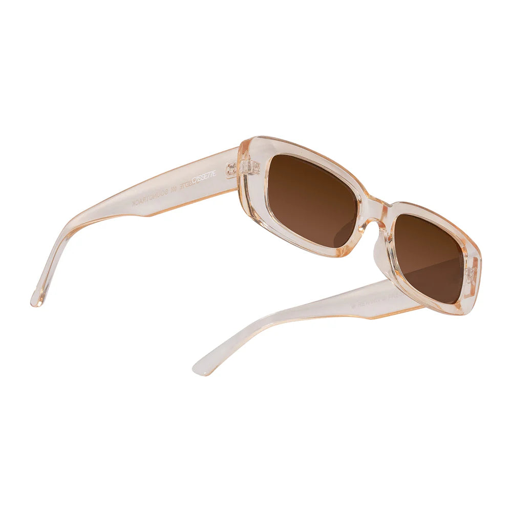 Cassette Optics Soundtrack Sunglasses - Champagne / Brown Lens