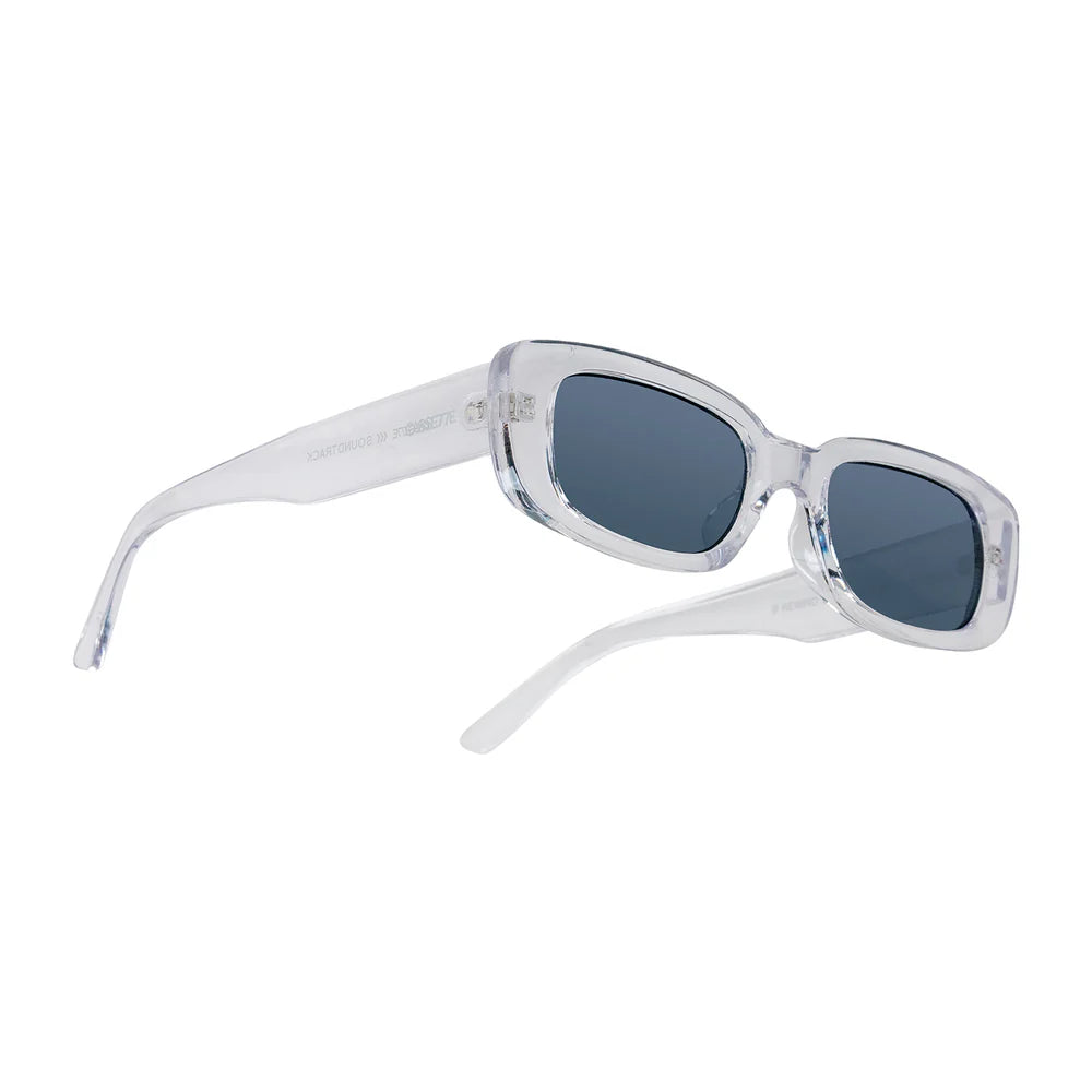 Cassette Optics Soundtrack Sunglasses - Crystal / Smoke Lens