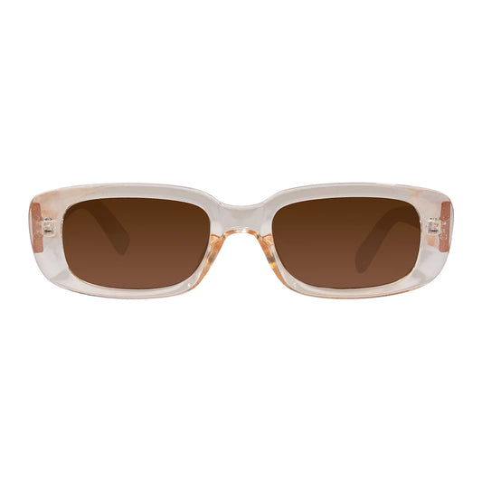 Cassette Optics Soundtrack Sunglasses - Champagne / Brown Lens
