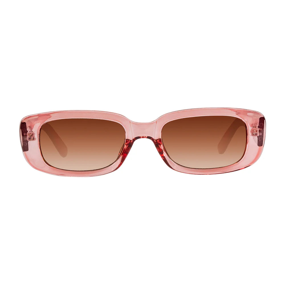 Cassette Optics Soundtrack Sunglasses - Dusty Rose / Gradient Brown Lens