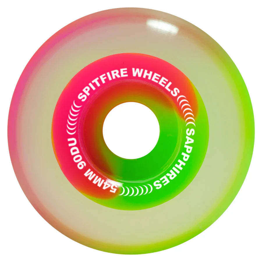 Spitfire Sapphire Cruiser Wheels 54mm 90du - Pink / Green