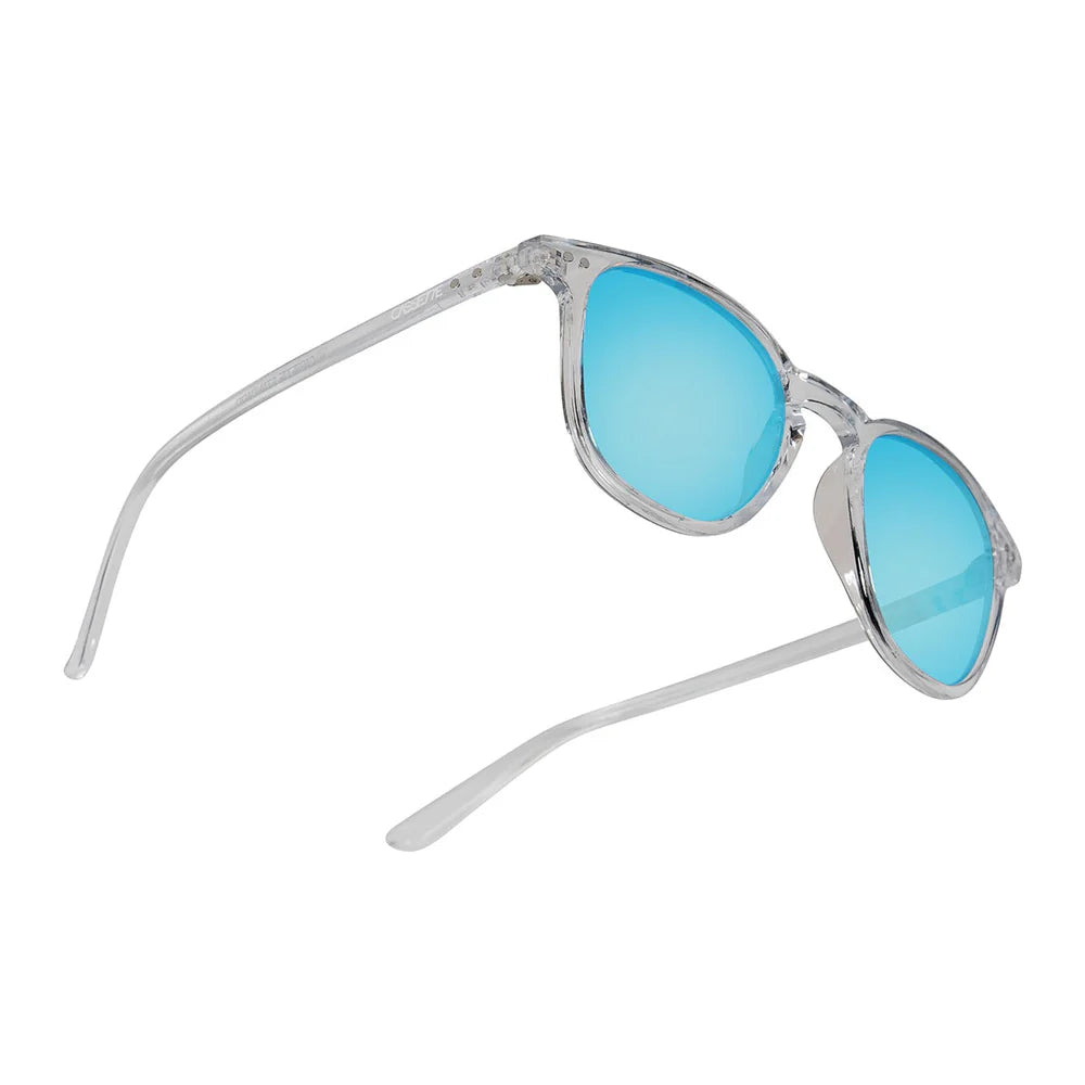 Cassette Optics Standard Sunglasses - Clear / Sky Blue Mirror Lens
