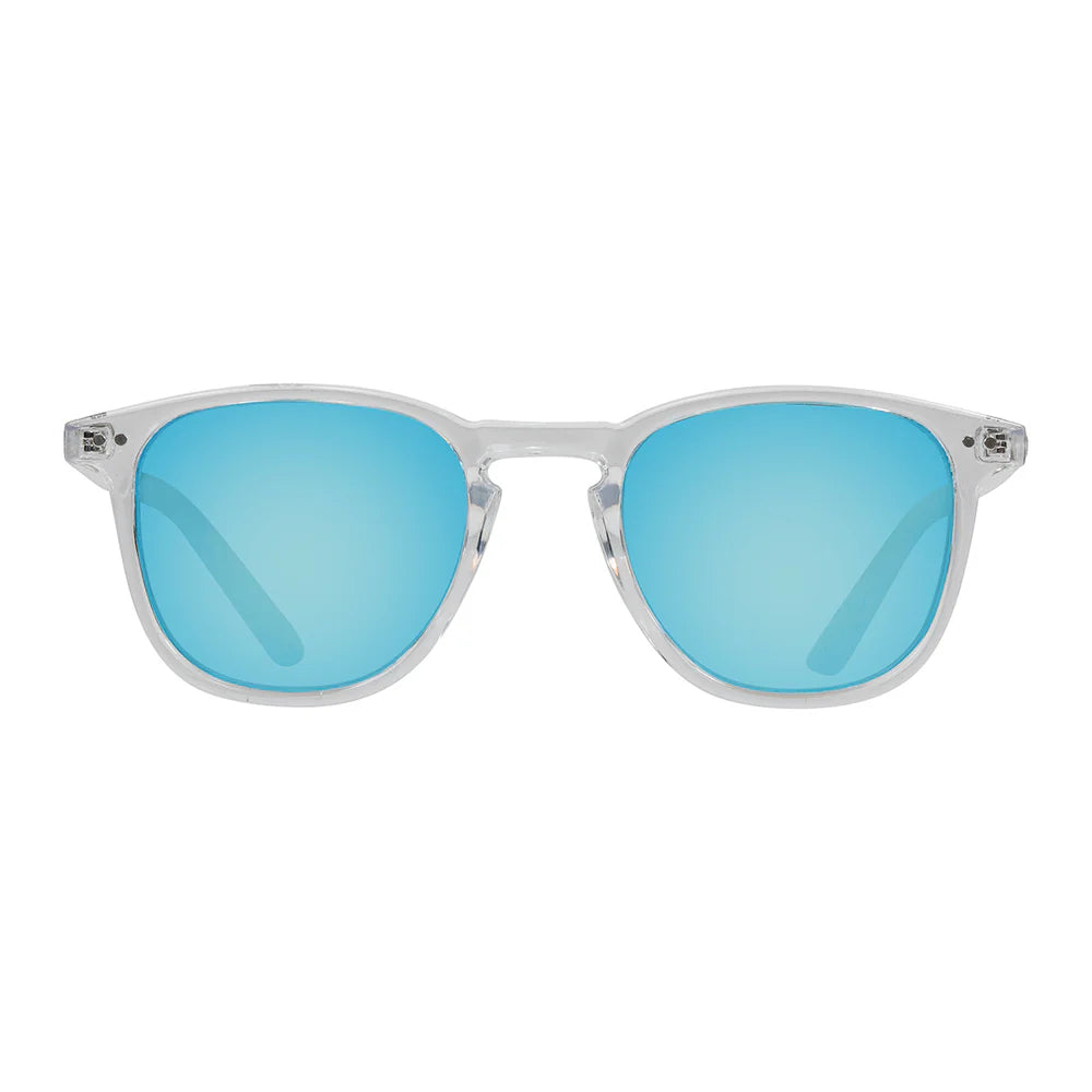 Cassette Optics Standard Sunglasses - Clear / Sky Blue Mirror Lens
