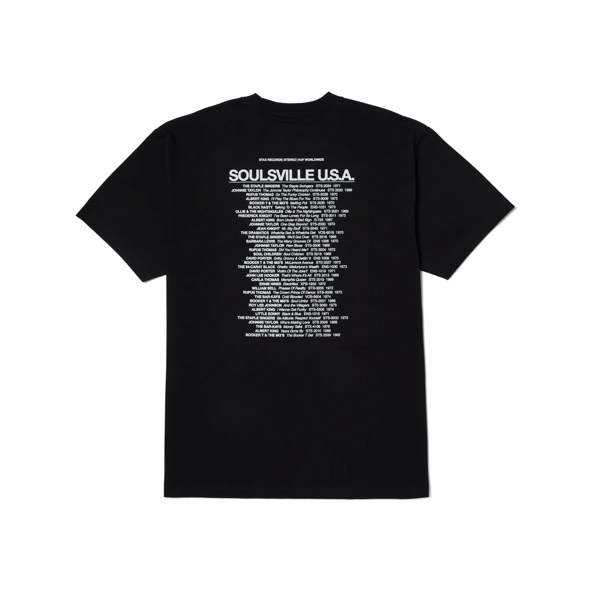 HUF x Stax Soulsville USA S/S Tee - Black