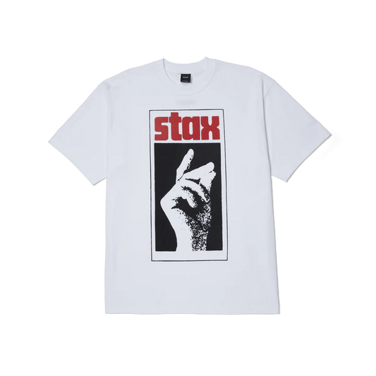 HUF x Stax Snap S/S  Tee - White