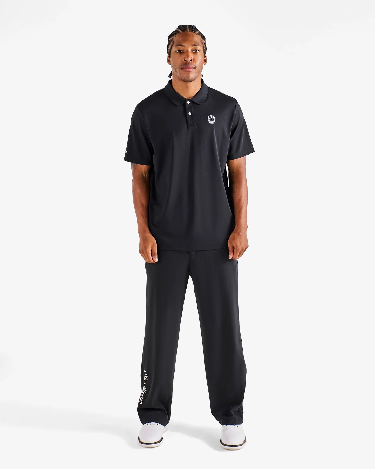 Malbon x  Grateful Dead Fairway Stealie Polo - Black