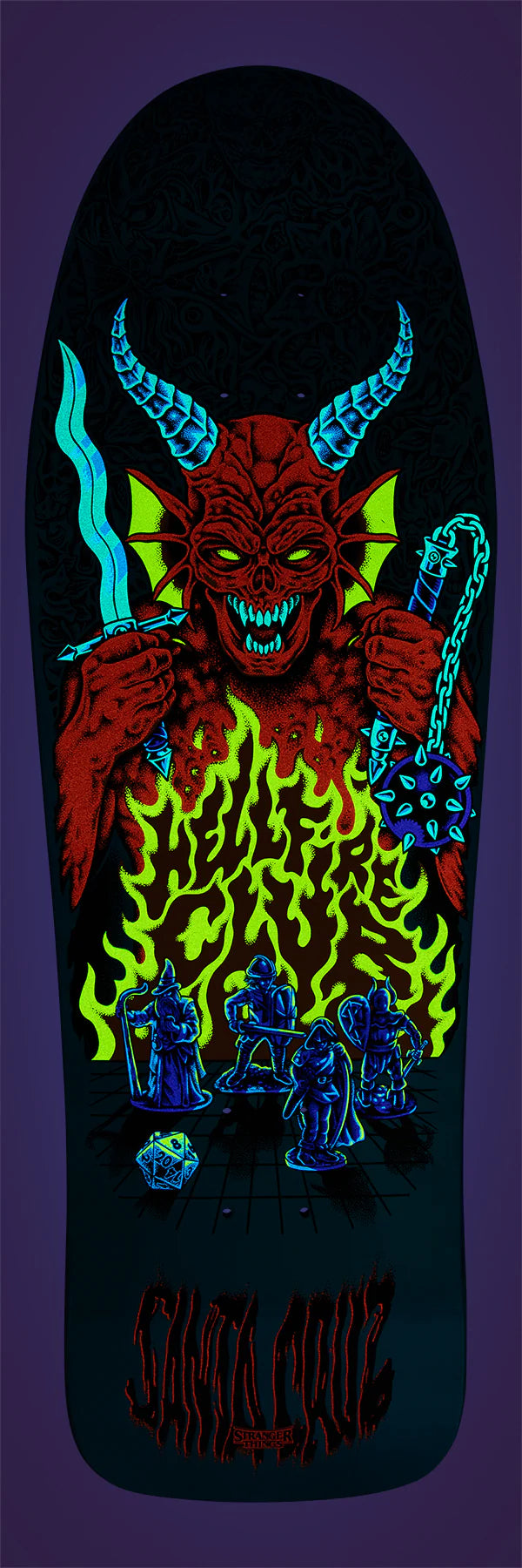Santa Cruz x Stranger Things Tom Knox Hellfire Pit Deck 10.07