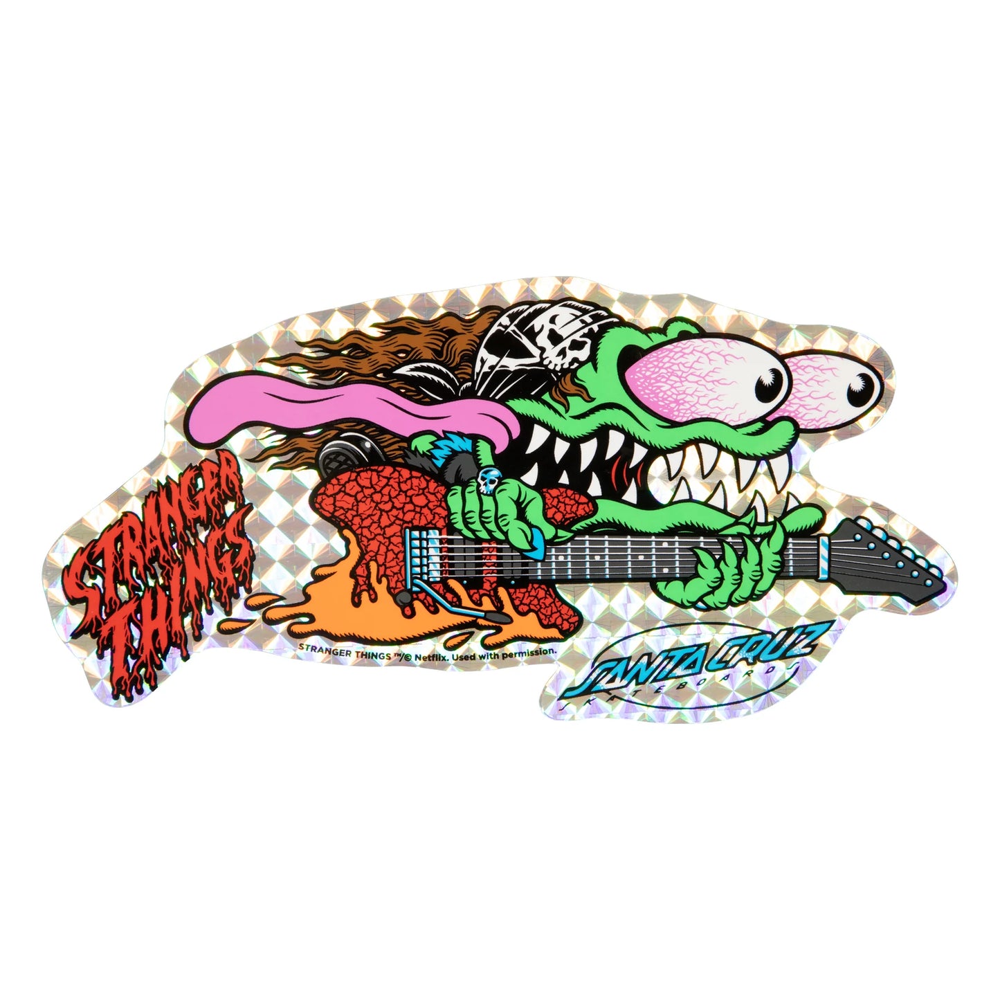 Santa Cruz x Stranger Things Meek Slasher Eddie Reveal Deck 10.1