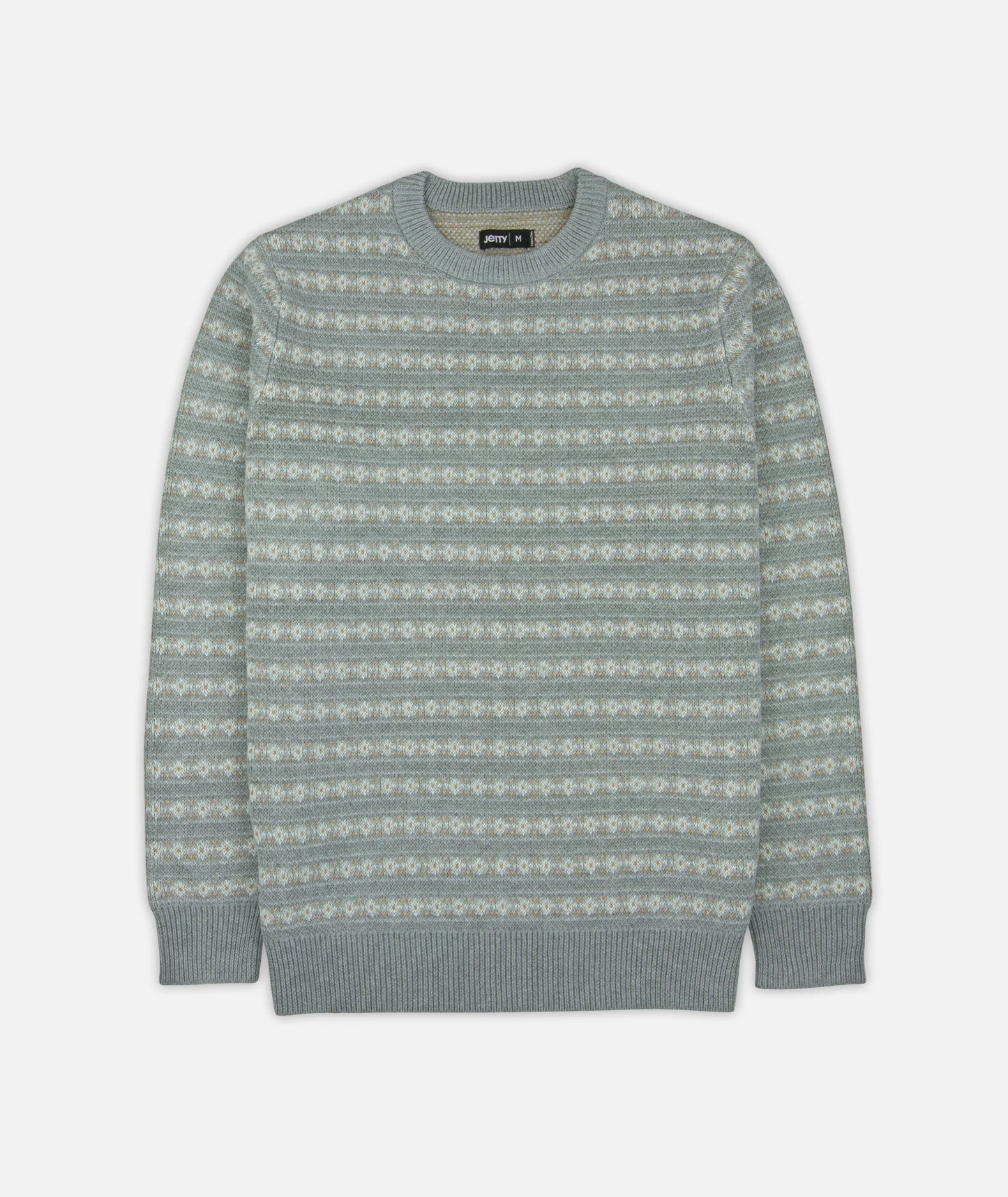 Strata Fairisle Stripe Sweater - Grey