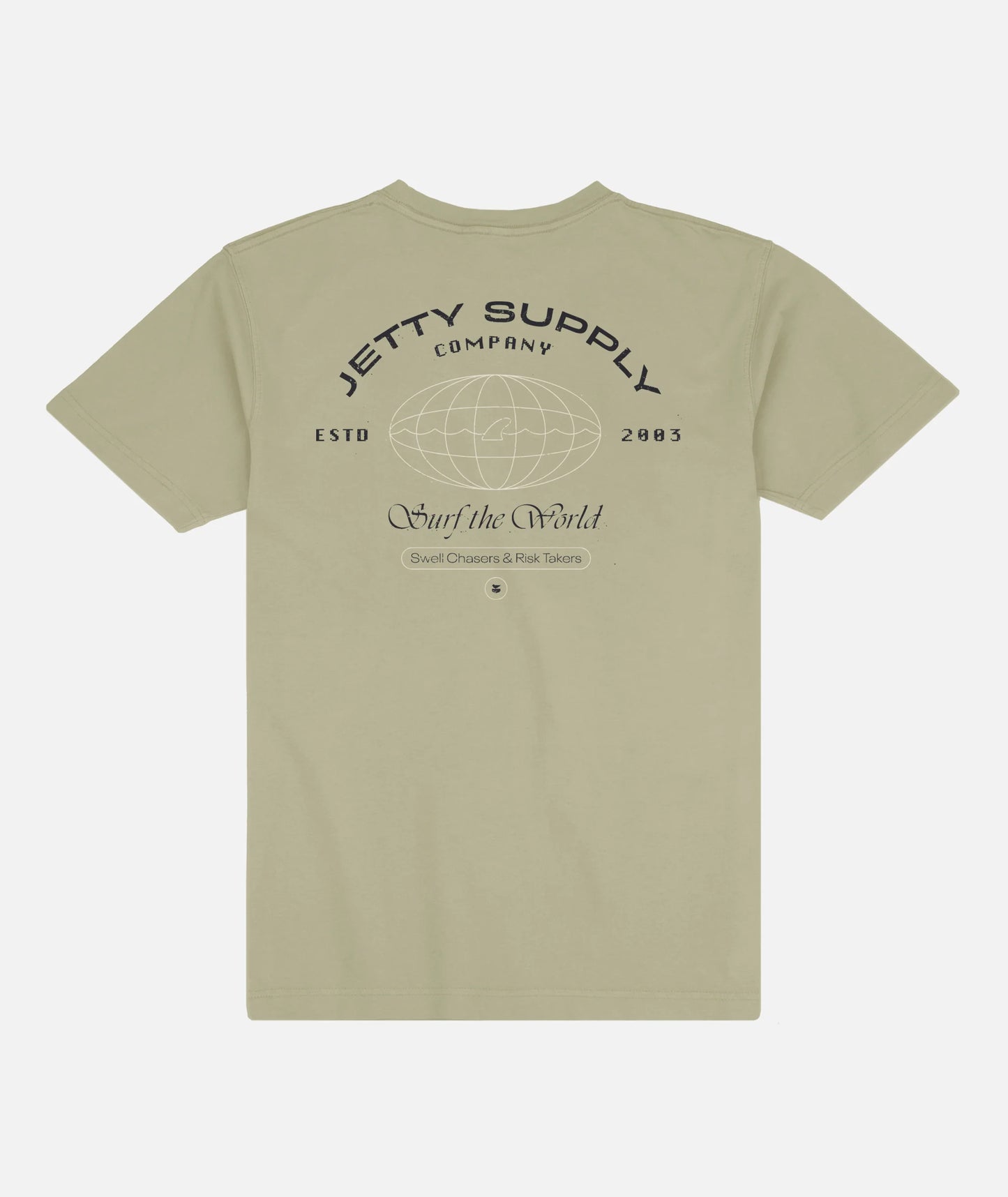 Surf World Tee - Bay Leaf Green