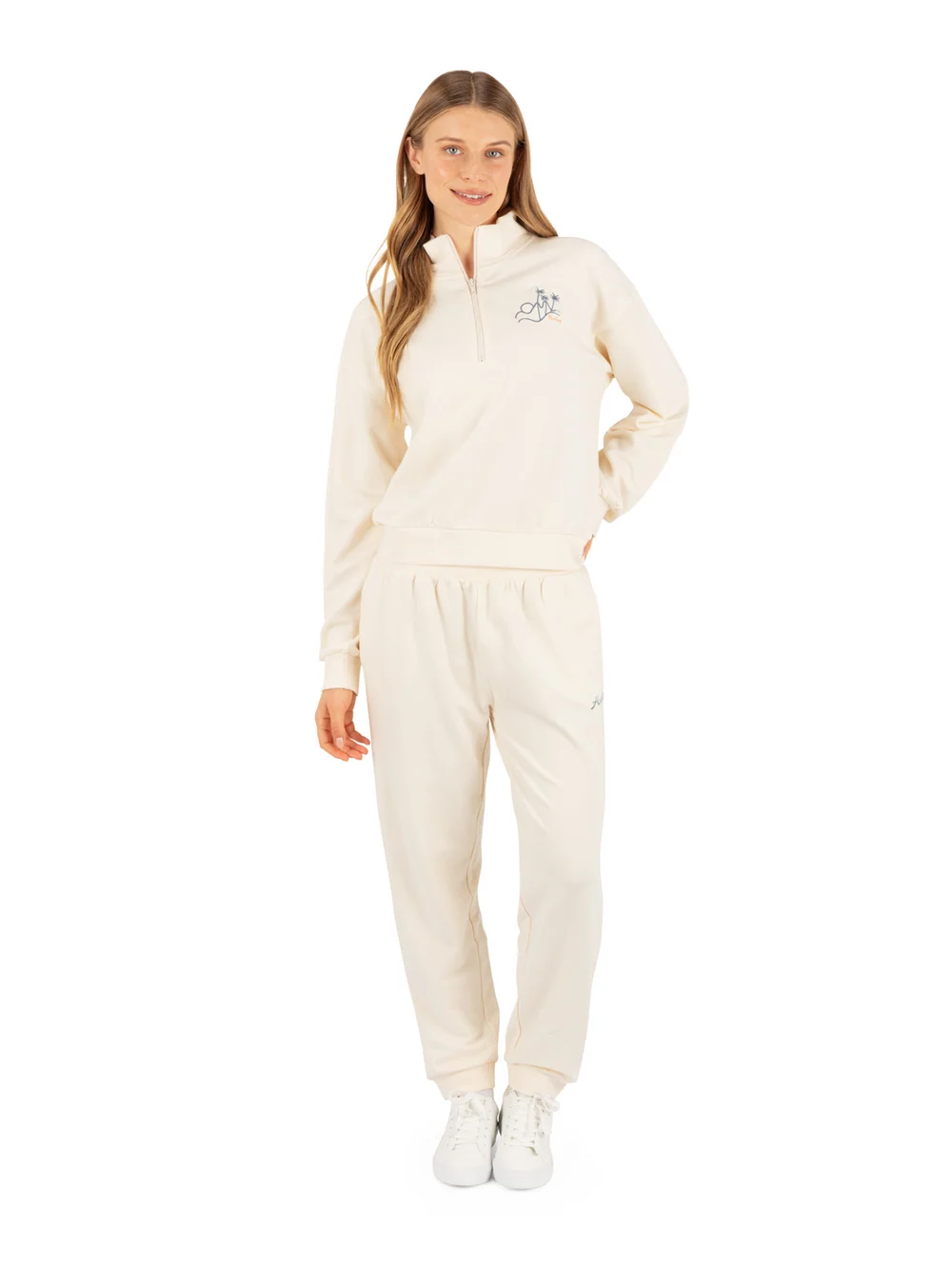Hurley Island Life Quarter Zip - Cream