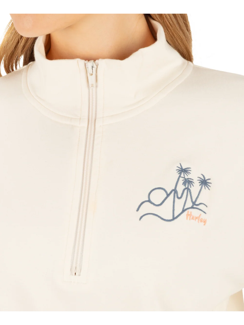 Hurley Island Life Quarter Zip - Cream