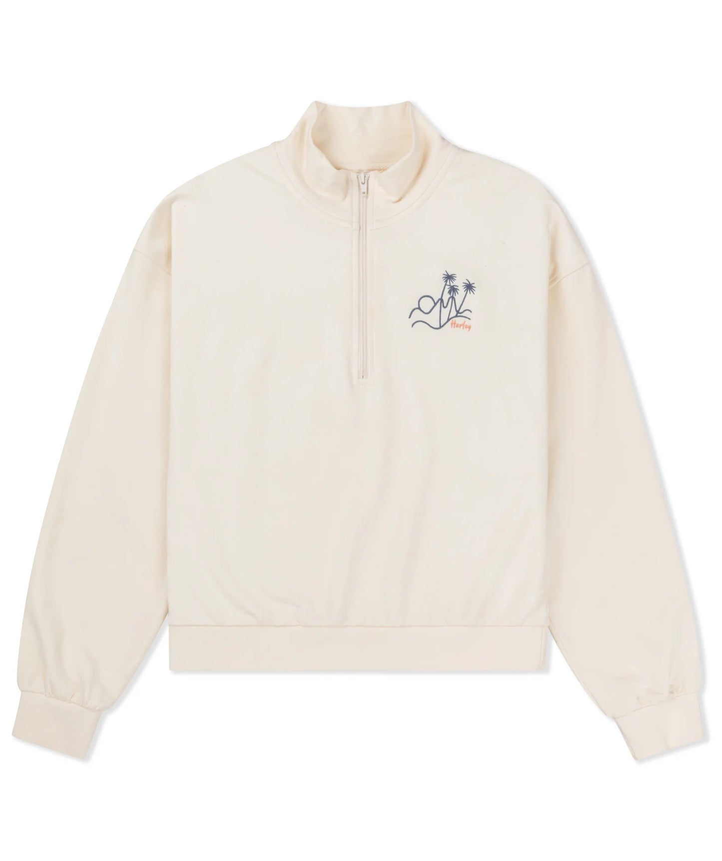 Hurley Island Life Quarter Zip - Cream